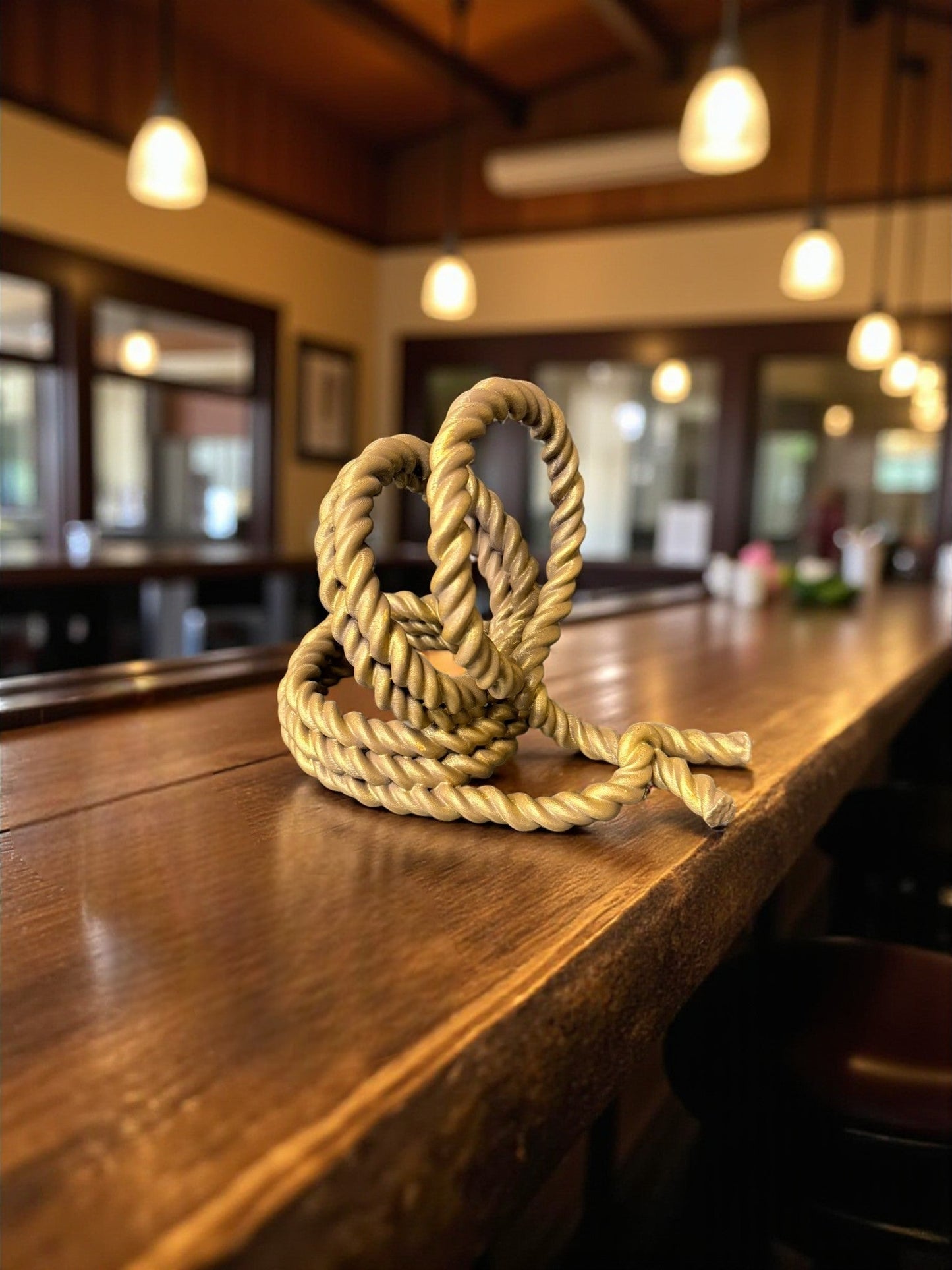 Rustic Rope Wine Bottle Bar Decor - Nifty Decor & More