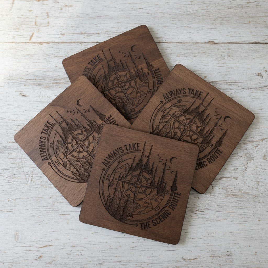 Rustic Wildlife Coasters - Nifty Decor & More