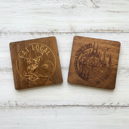 Rustic Wildlife Coasters - Nifty Decor & More