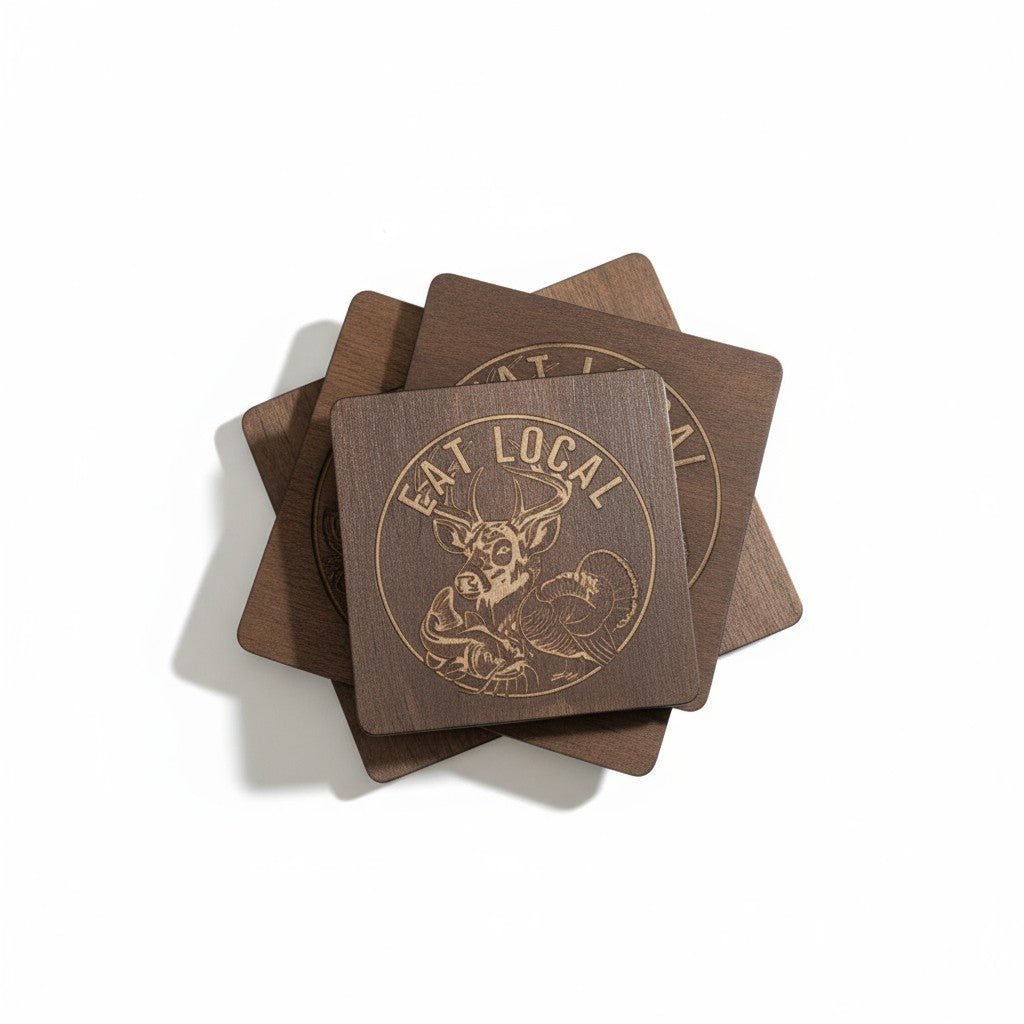 Rustic Wildlife Coasters Coasters Eat Local