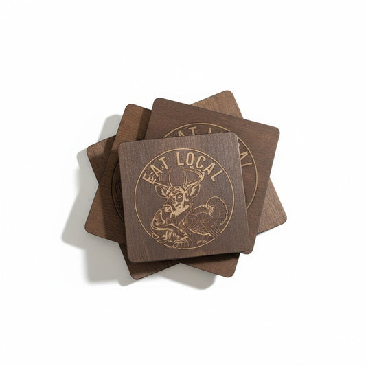 Rustic Wildlife Coasters Coasters Eat Local