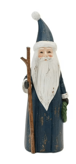 Rustic Woodland Santa 12"H Resin - Nifty Decor & More