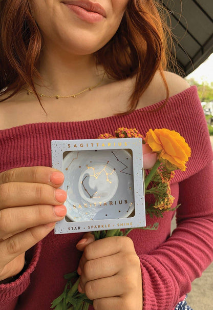Sagittarius Zodiac Jewelry Dish - (Nov 22 - Dec 21) - Nifty Decor & More