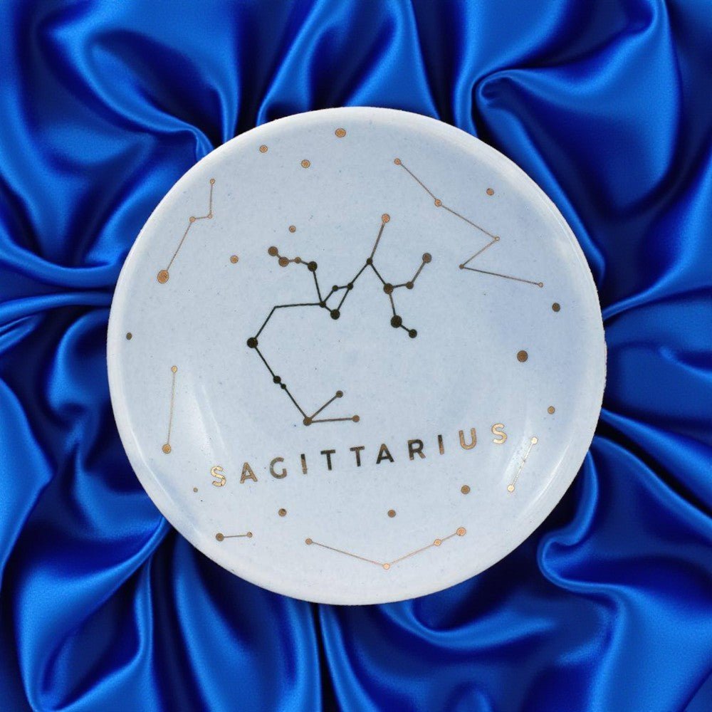 Sagittarius Zodiac Jewelry Dish - (Nov 22 - Dec 21) - Nifty Decor & More