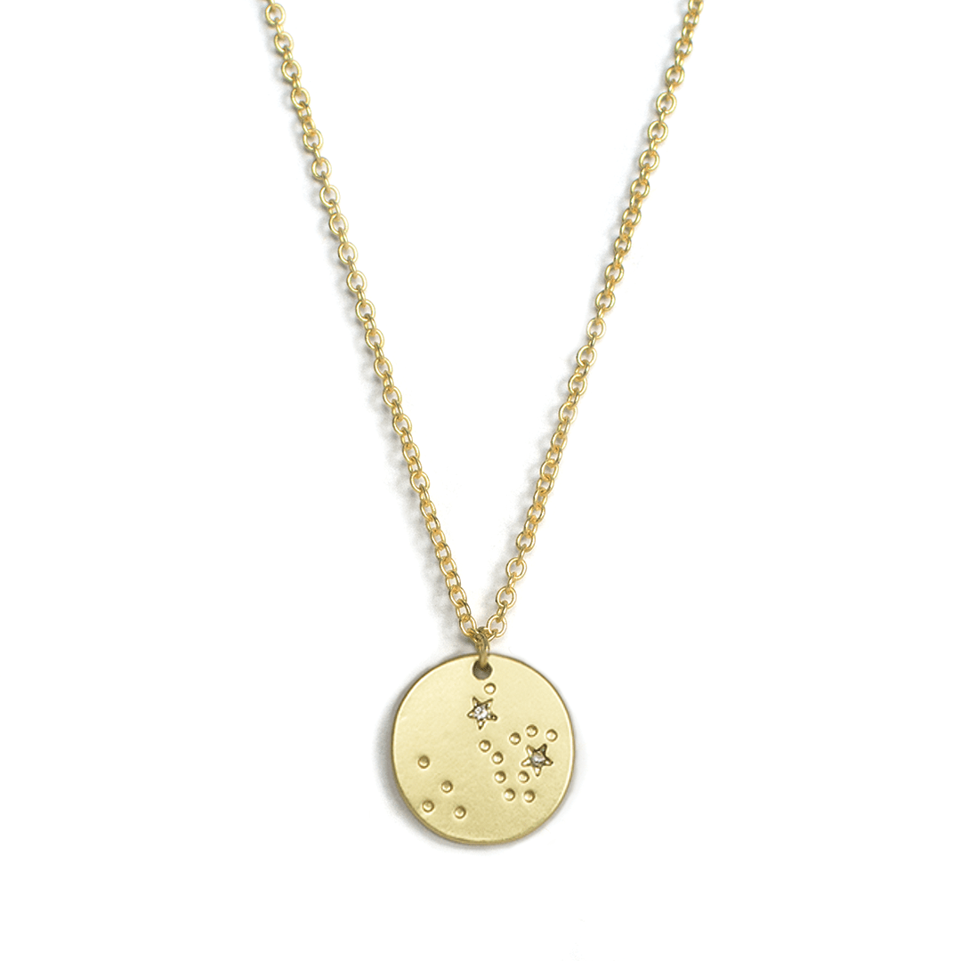 SAGITTARIUS Zodiac Necklace - Gold - (Nov 22 - Dec 21) - Nifty Decor & More