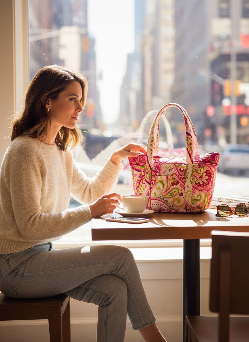 Salinas Pink Floral Tote Bag - Nifty Decor & More