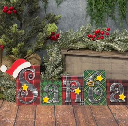 SANTA Blocks - Nifty Decor & More