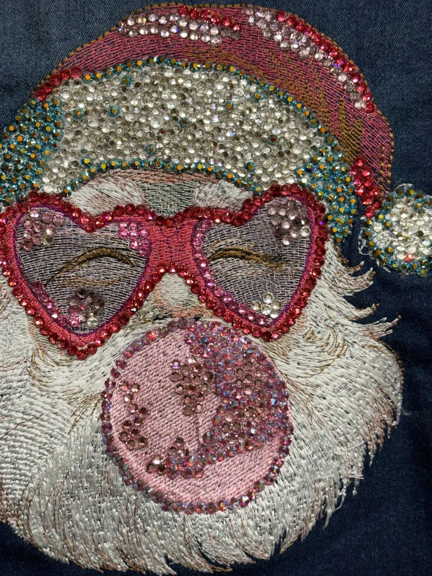 Santa Bubblegum Embroidered Design - Nifty Decor & More