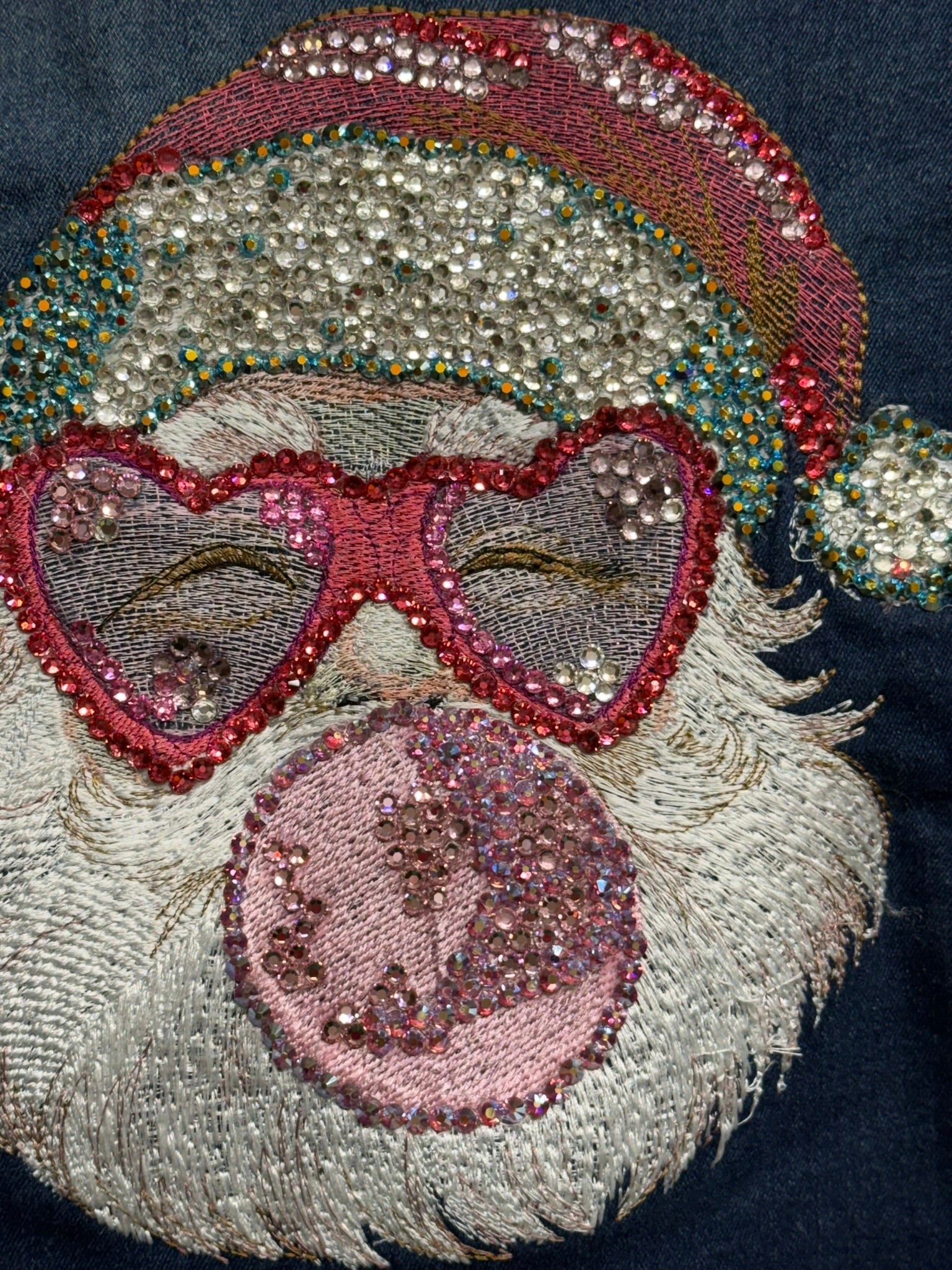Santa Bubblegum Embroidered Design - Nifty Decor & More