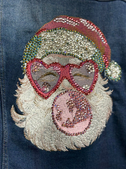 Santa Bubblegum Embroidered Design - Nifty Decor & More