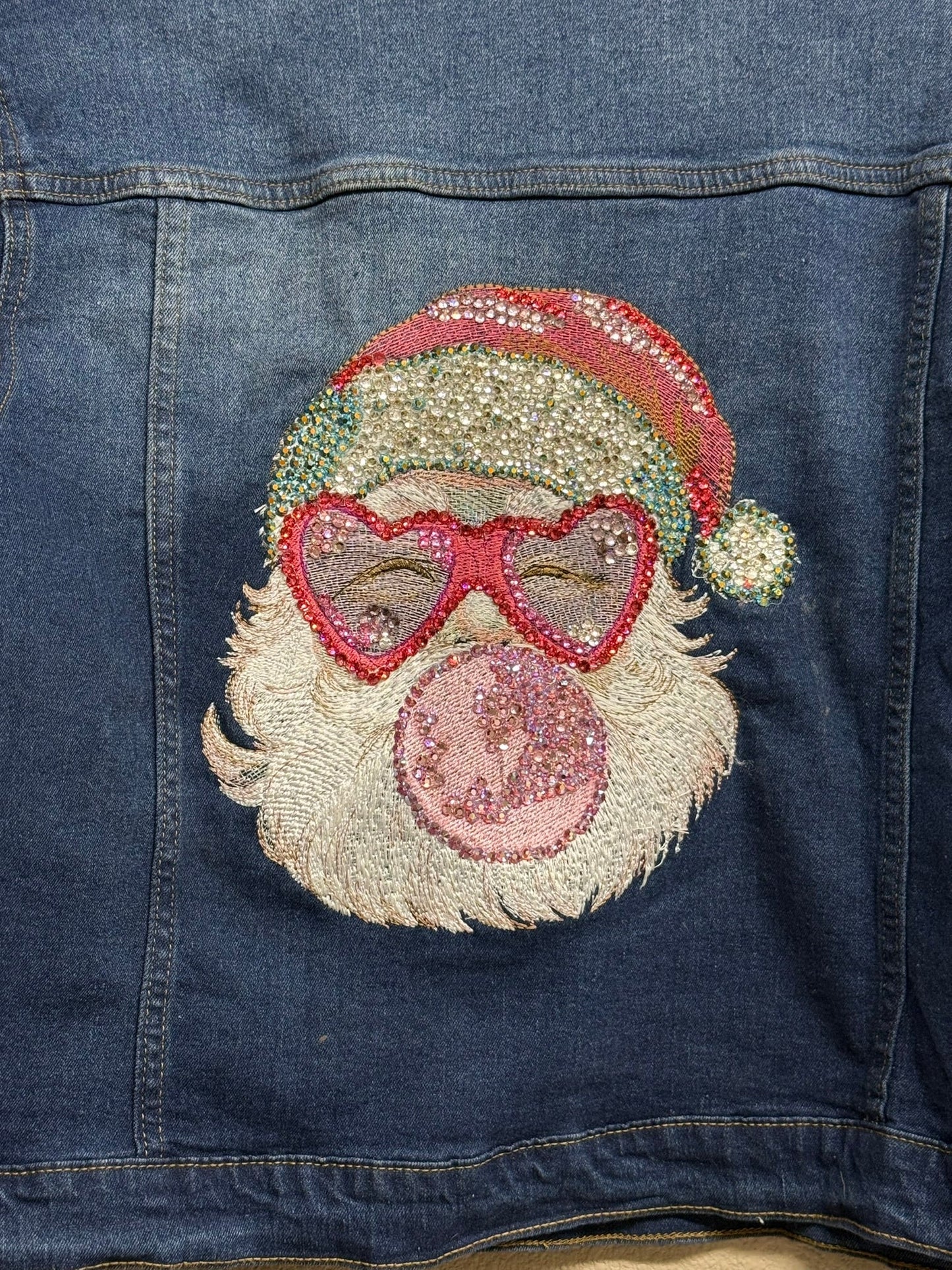 Santa Bubblegum Embroidered Design - Nifty Decor & More