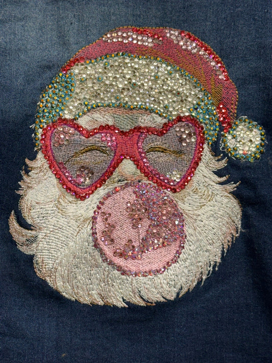 Santa Bubblegum Embroidered Design - Nifty Decor & More
