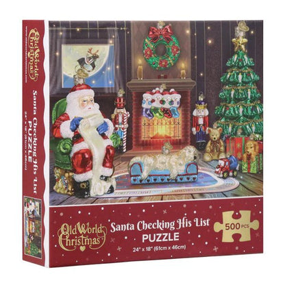 Santa Checking His List Puzzle - Nifty Decor & More