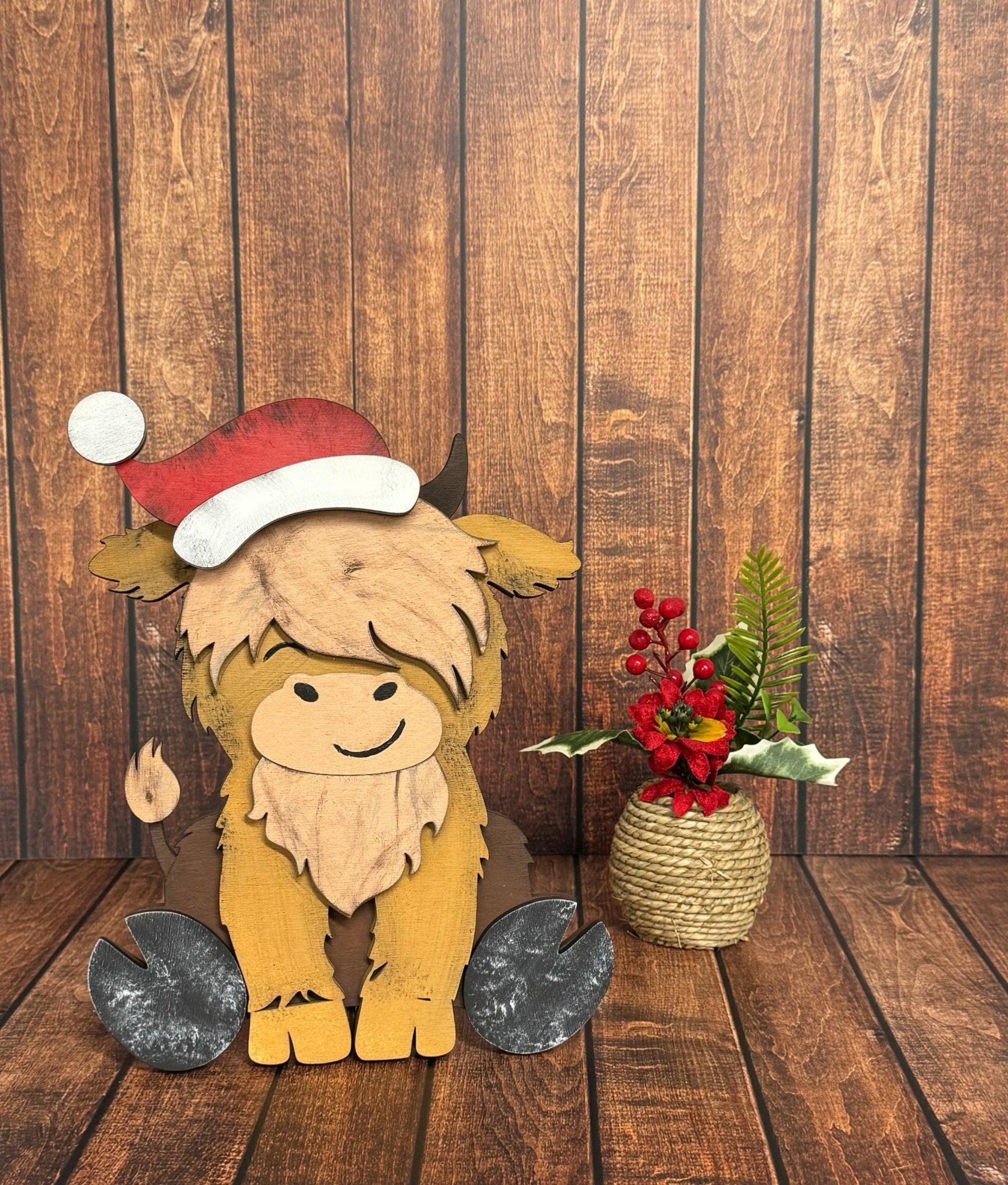 Santa Highland Shelf Sitter - Nifty Decor & More