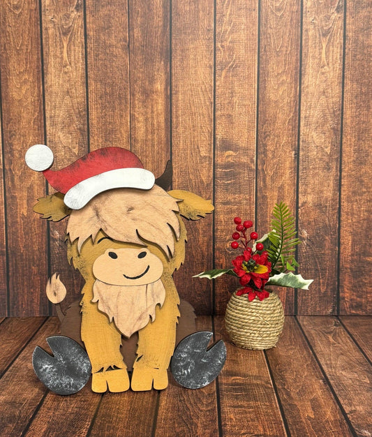 Santa Highland Shelf Sitter - Nifty Decor & More