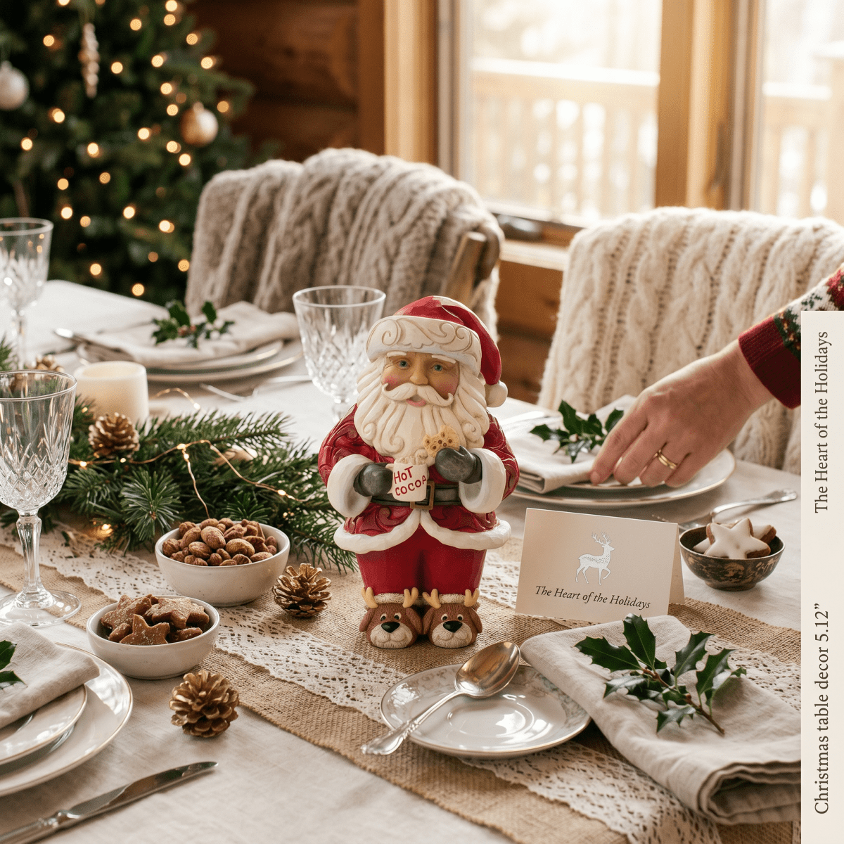 Santa Hot Cocoa Cookie Pint - Nifty Decor & More