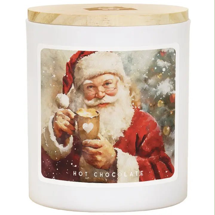 Santa Mug Art - Hot Chocolate - Candles - Nifty Decor & More