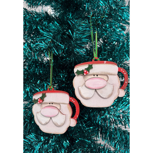 Santa Mug Ornament - Nifty Decor & More