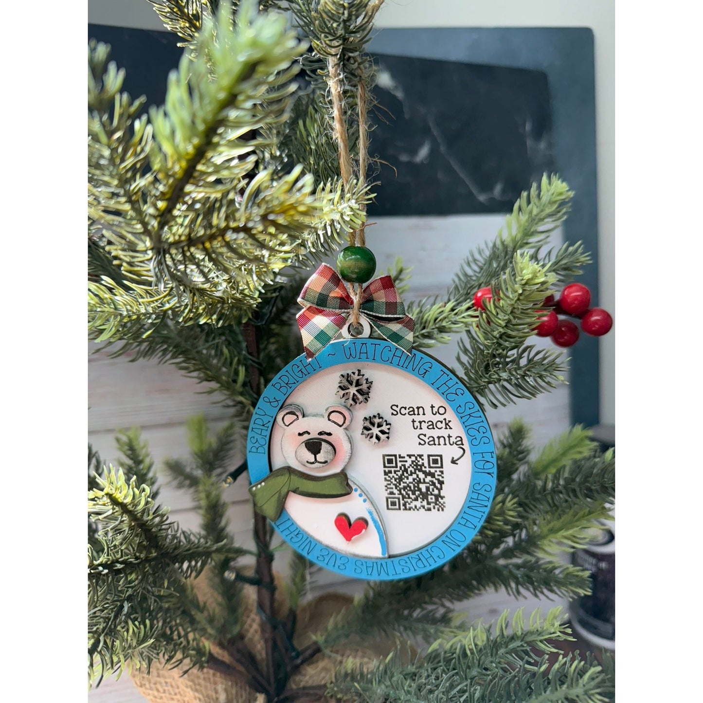Santa Tracker Christmas Ornaments - Nifty Decor & More