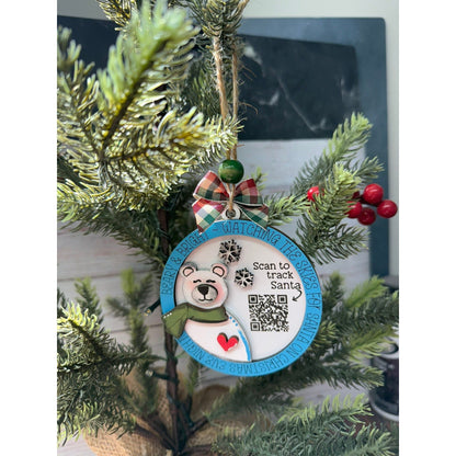 Santa Tracker Christmas Ornaments - Nifty Decor & More
