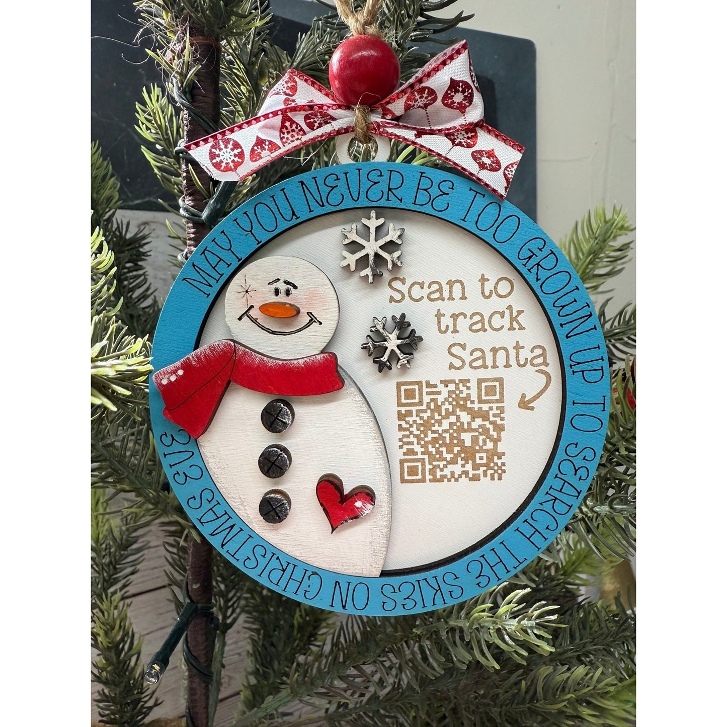 Santa Tracker Christmas Ornaments - Nifty Decor & More