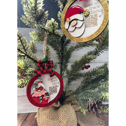 Santa Tracker Christmas Ornaments - Nifty Decor & More