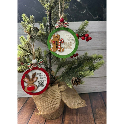 Santa Tracker Christmas Ornaments - Nifty Decor & More