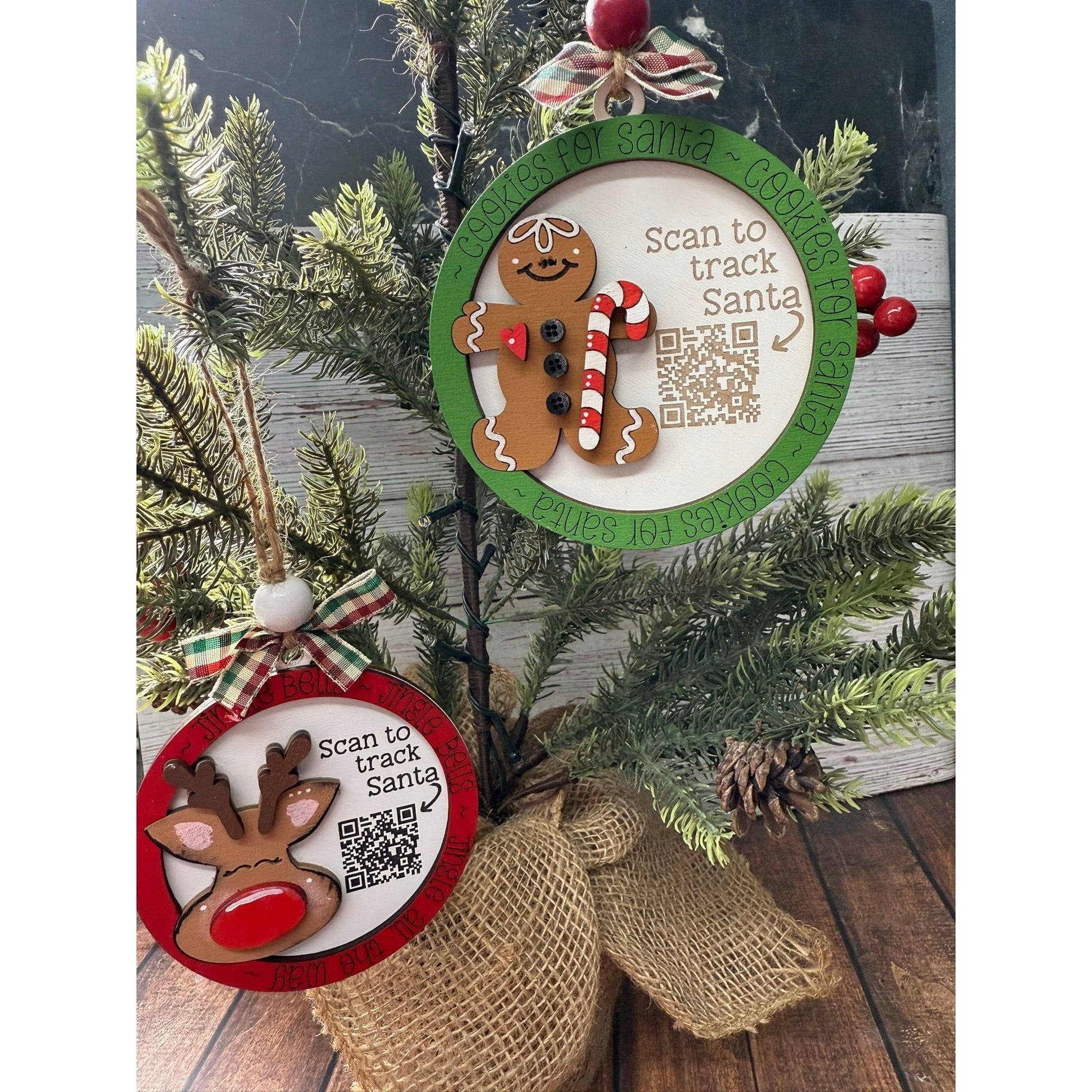Santa Tracker Christmas Ornaments - Nifty Decor & More