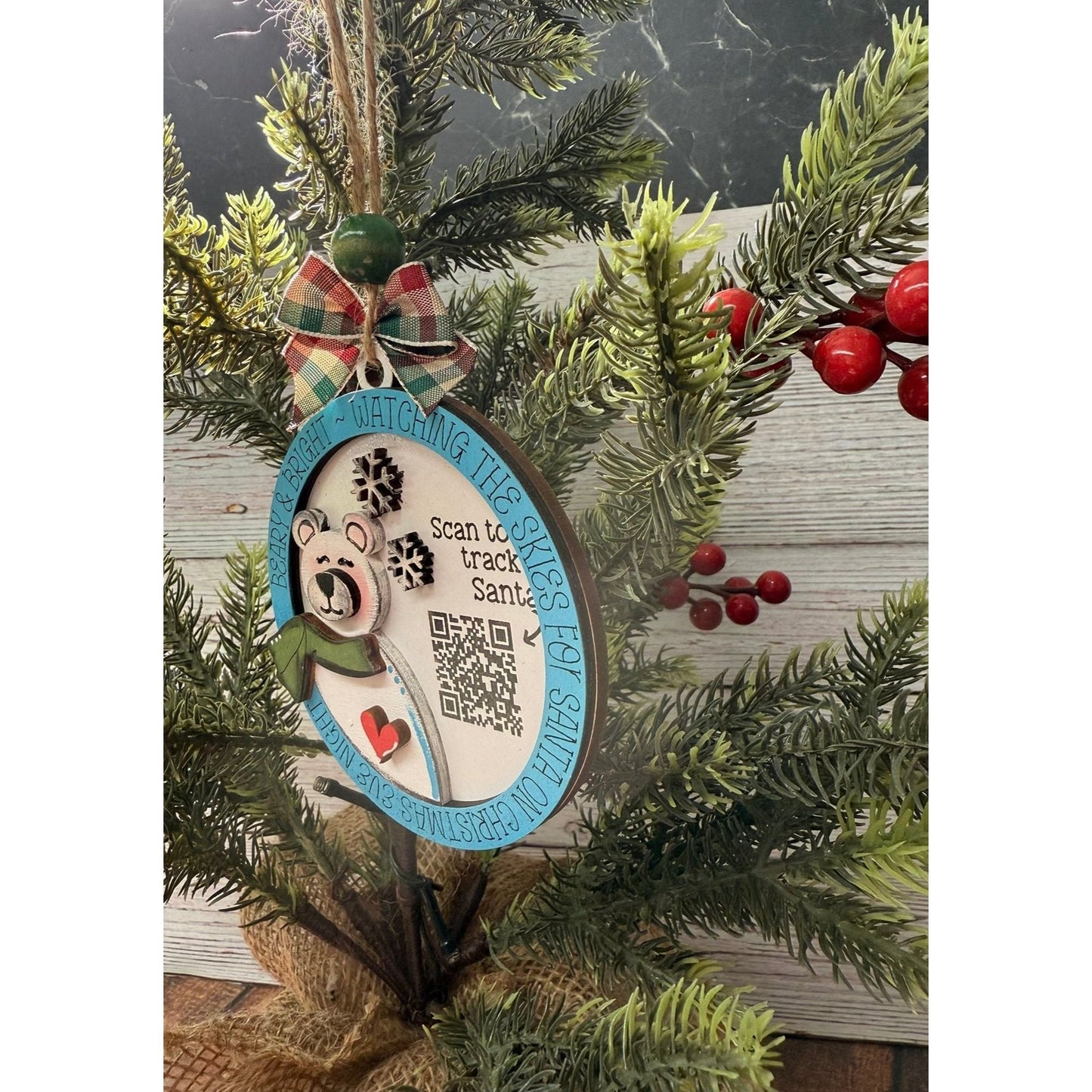 Santa Tracker Christmas Ornaments - Nifty Decor & More