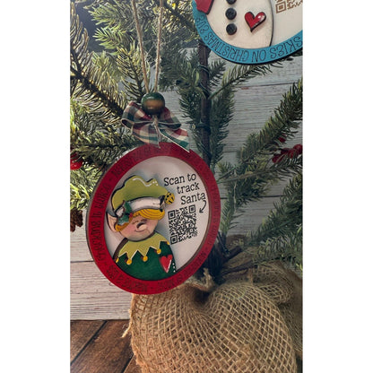 Santa Tracker Christmas Ornaments - Nifty Decor & More