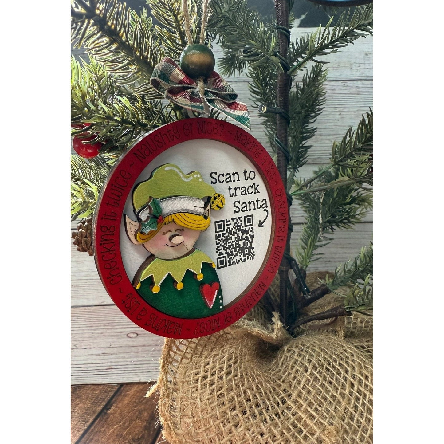 Santa Tracker Christmas Ornaments - Nifty Decor & More