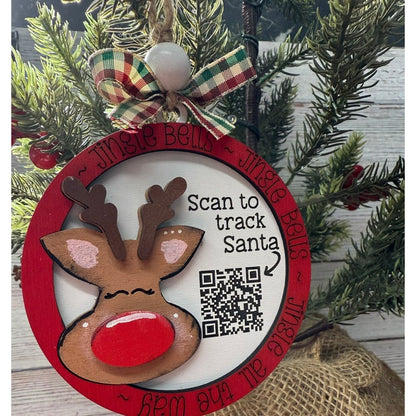 Santa Tracker Christmas Ornaments Ornaments & Accents Reindeer