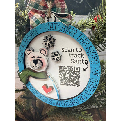 Santa Tracker Christmas Ornaments Ornaments & Accents Bear