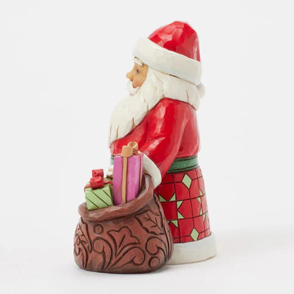 Santa with Toy Bag Pint Fig - Nifty Decor & More