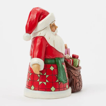 Santa with Toy Bag Pint Fig - Nifty Decor & More