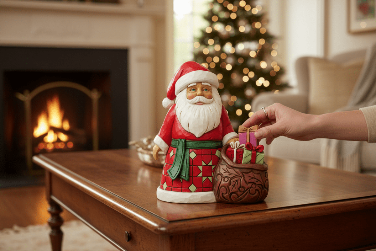 Santa with Toy Bag Pint Fig - Nifty Decor & More