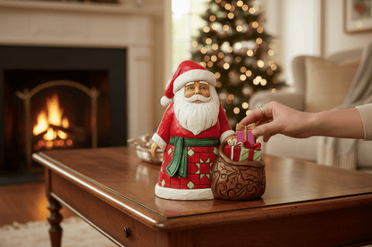 Santa with Toy Bag Pint Fig - Nifty Decor & More