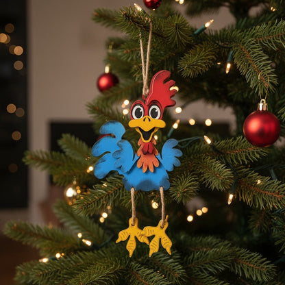 Sassy Wooden Chicken Ornament - Nifty Decor & More