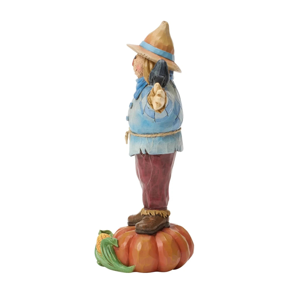 Scarecrow Standing on Pumpkin - Nifty Decor & More