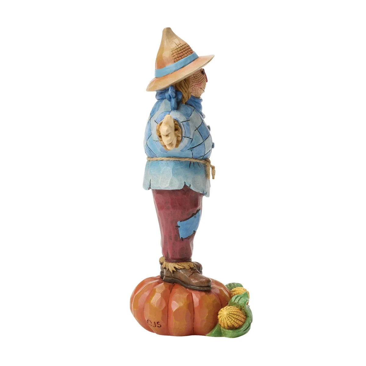 Scarecrow Standing on Pumpkin - Nifty Decor & More