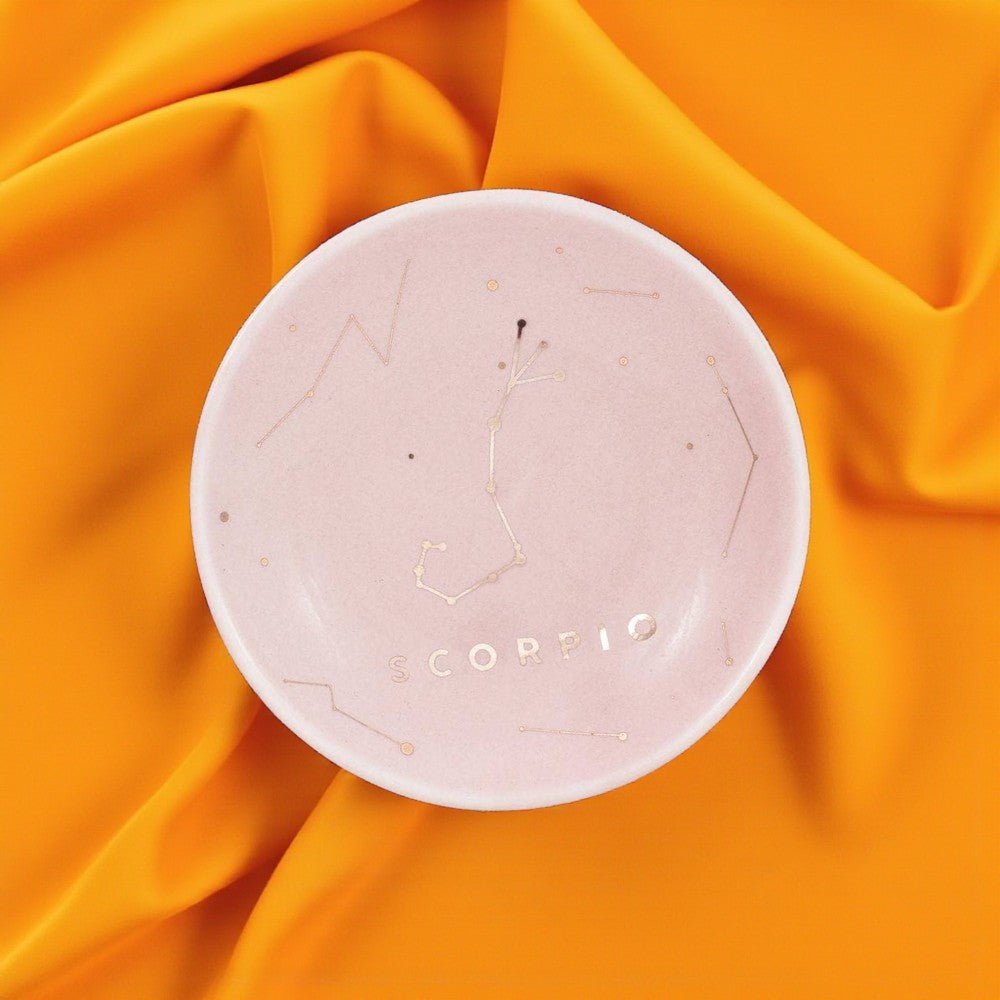 Scorpio Zodiac Jewelry Dish - (Oct 23 - Nov 21) Ring Dishes & Trays