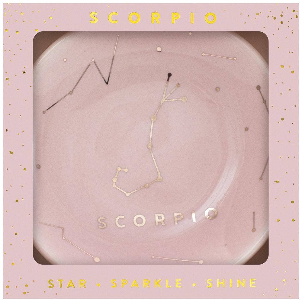 Scorpio Zodiac Jewelry Dish - (Oct 23 - Nov 21) - Nifty Decor & More