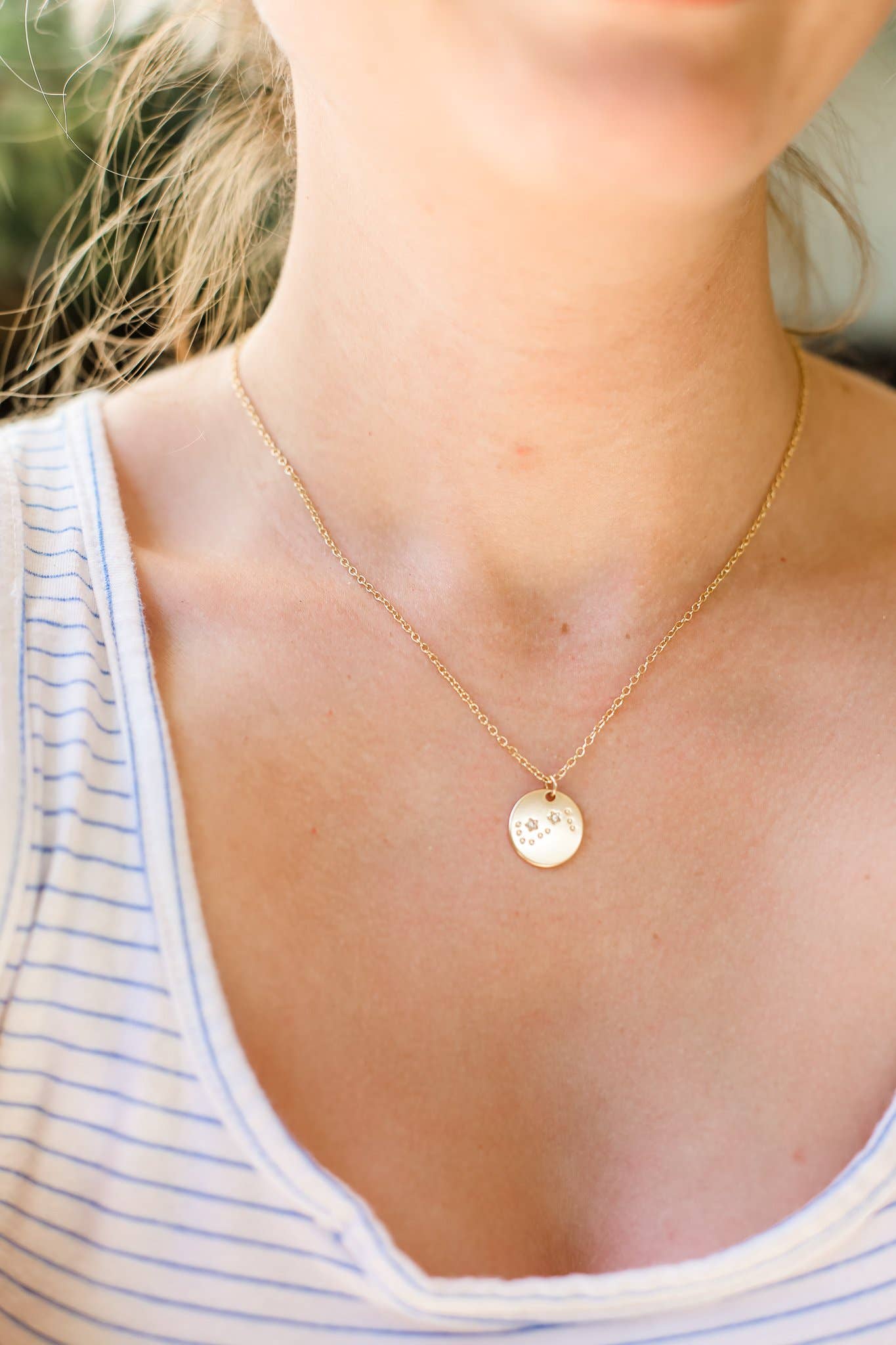 SCORPIO Zodiac Necklace - Gold - (Oct 23 - Nov 21) - Nifty Decor & More