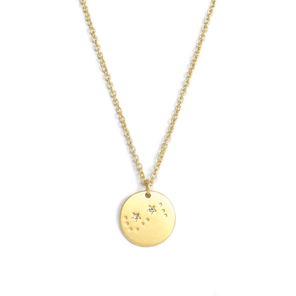 SCORPIO Zodiac Necklace - Gold - (Oct 23 - Nov 21) - Nifty Decor & More