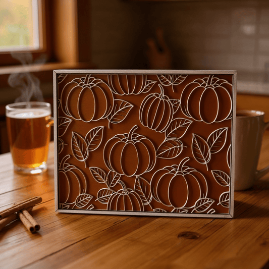 Seamless Fall Pumpkin Seasonal Decor