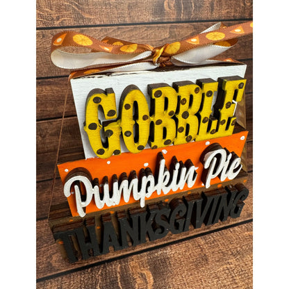 Seasonal Mini Word Stackers Table decor