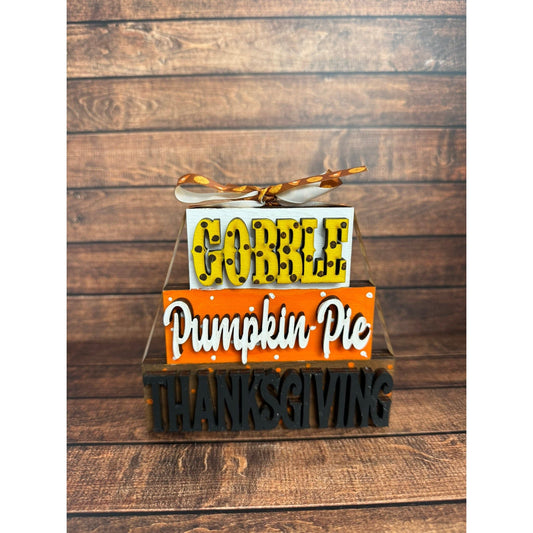 Seasonal Mini Word Stackers - Nifty Decor & More
