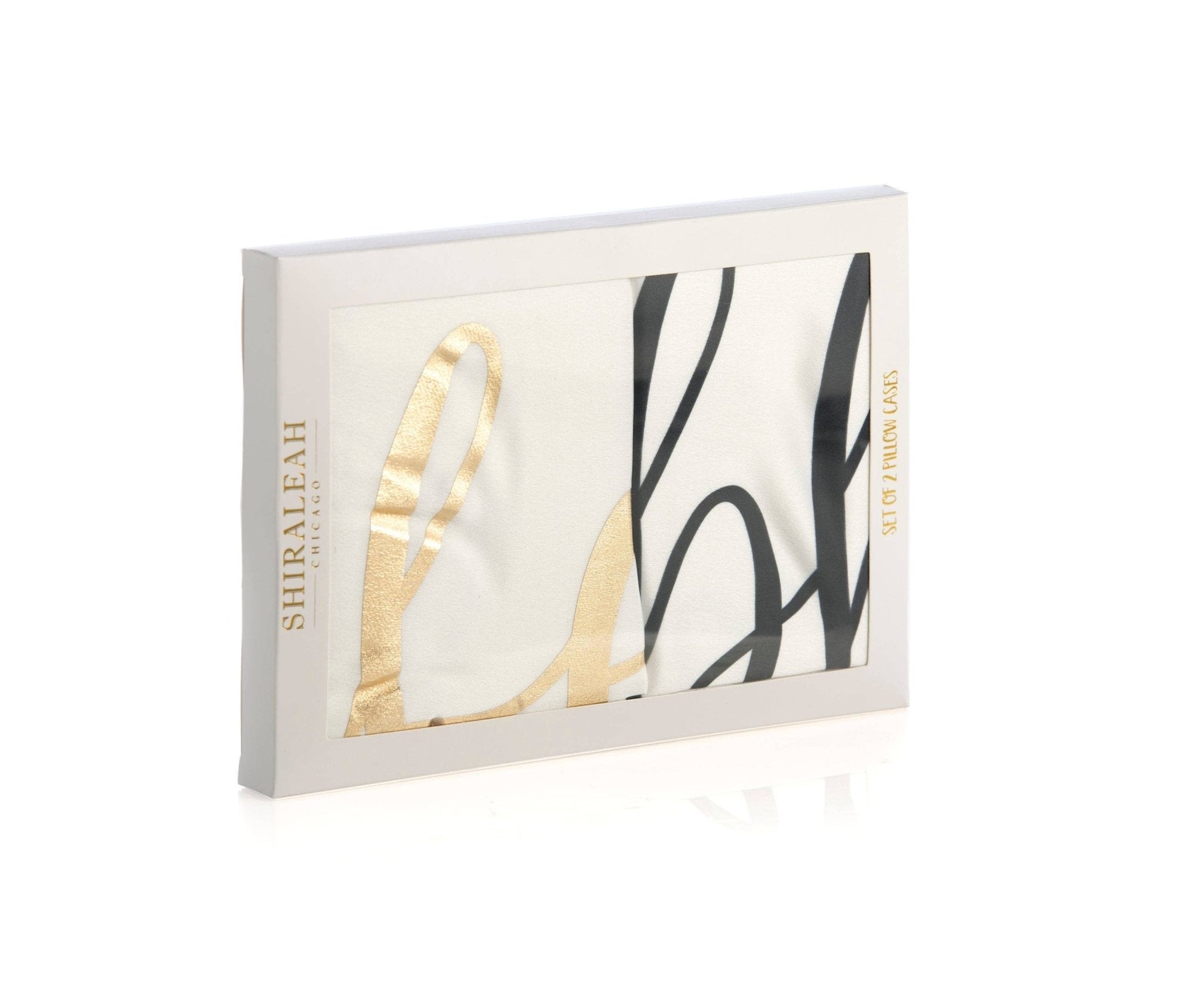 SET OF 2 "HUBBY/WIFEY" STANDARD PILLOW CASES, IVORY - Nifty Decor & More