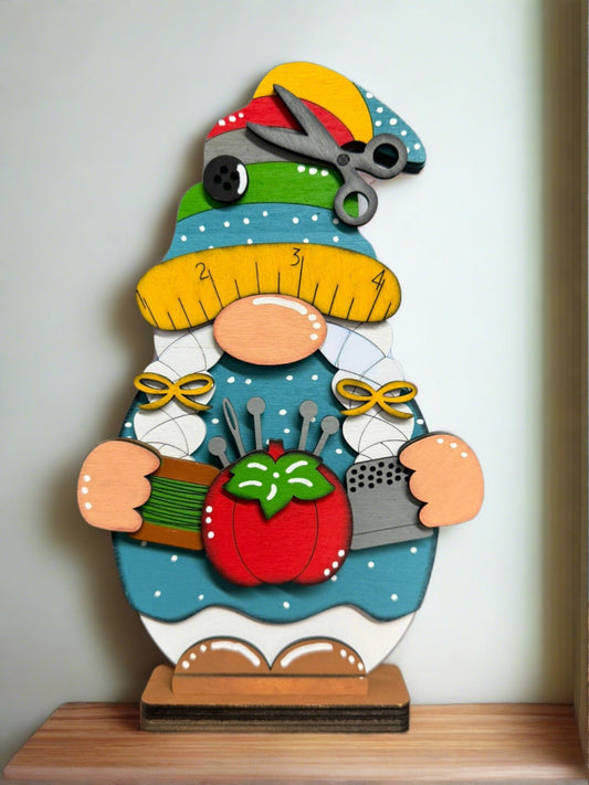 Sewing Gnome Shelf Sitter