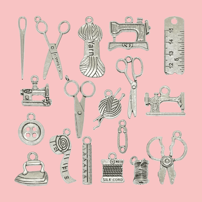 Sewing Pendant Charms, Delicate Miniature Sewing Tools, Ideal for DIY Jewelry & Gifts for Tailors and Crafters - Nifty Decor & More